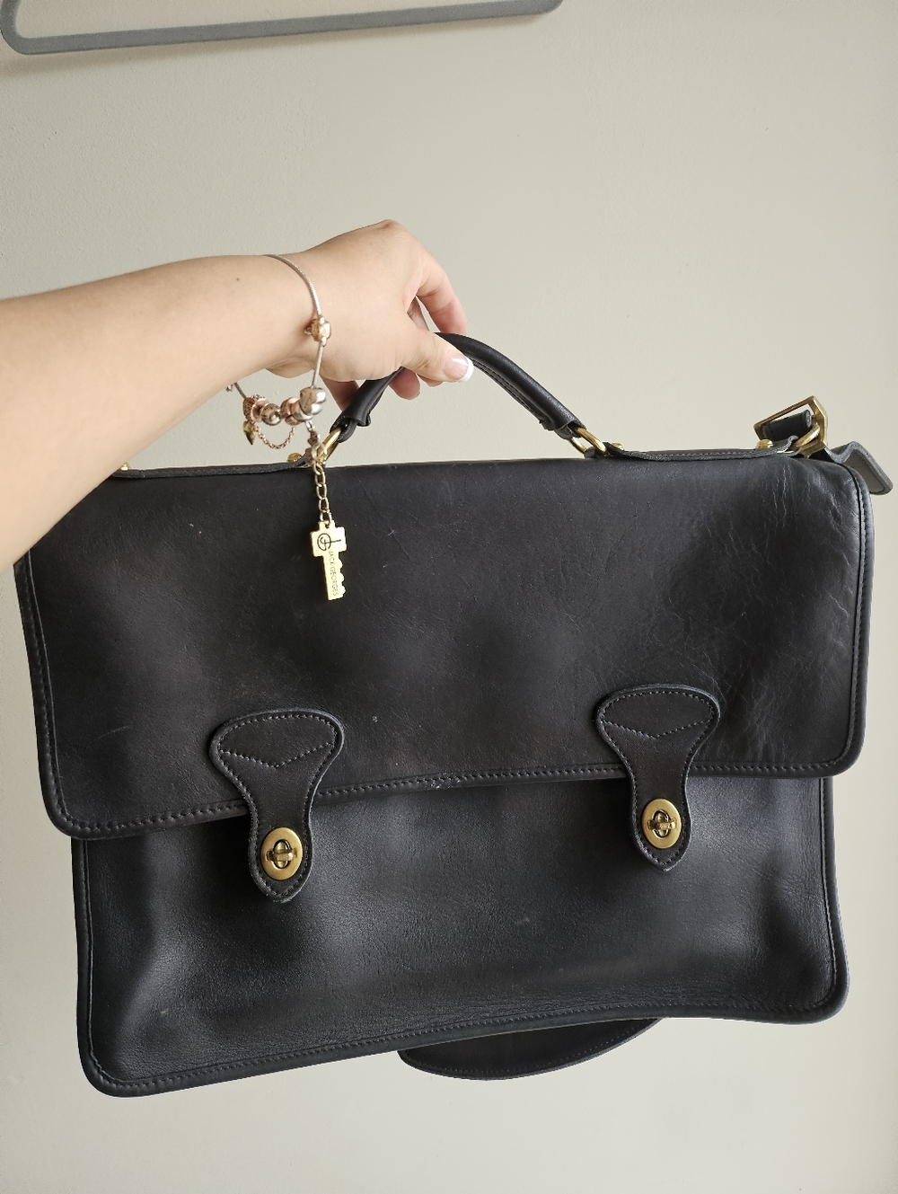 Jack Georges Leather Briefcase